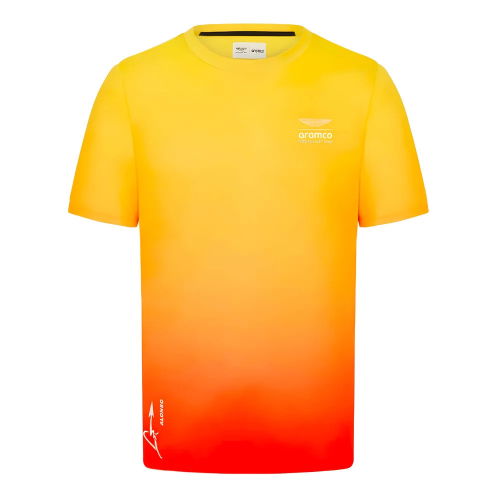2024 Aston Martin Team Barcelona Alonso Graphic T-Shirt
