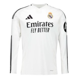 2024-2025 Real Madrid Long Sleeve Home Shirt