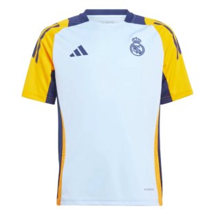 2024-2025 Real Madrid Training Shirt (Glow Blue) - Kids