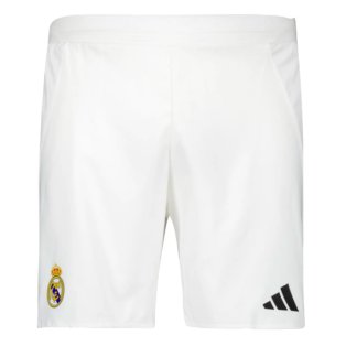 2024-2025 Real Madrid Authentic Home Shorts (White)