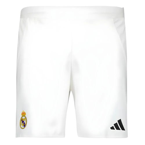 2024-2025 Real Madrid Authentic Home Shorts (White)