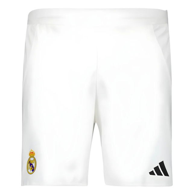 2024-2025 Real Madrid Authentic Home Shorts (White)