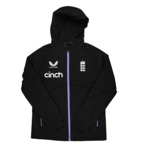 2024-2025 England Cricket Training Rain Jacket (Black