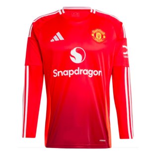 2024-2025 Man Utd Long Sleeve Home Shirt