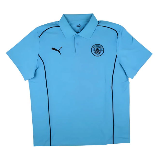 2024-2025 Man City Casuals Polo Shirt (Magic Blue)