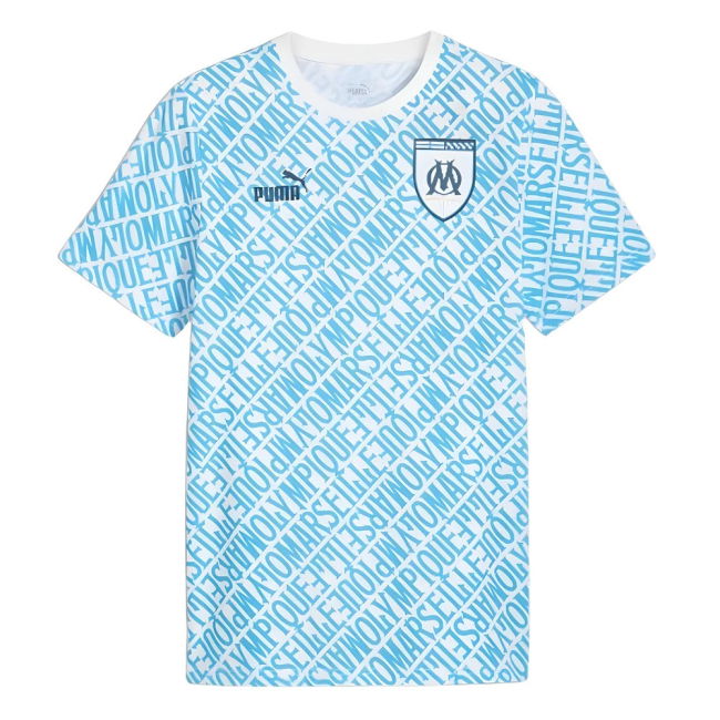 2024-2025 Marseille ftblCulture Tee AOP (Blue)