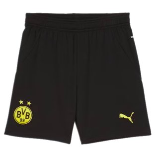 2024-2025 Borussia Dortmund Home Shorts (Black) - Kids