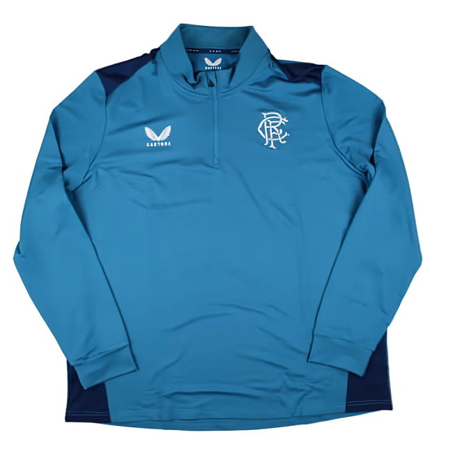 2023-2024 Rangers Blue Training 1/4 Zip Midlayer (Unsponsored)
