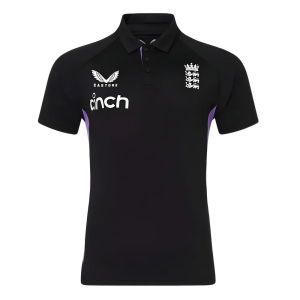 2024-2025 England Cricket Mens Presentation Polo (Caviar)