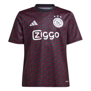 2024-2025 Ajax Pre Match Shirt (Black) - Kids