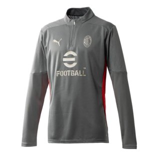 2024-2025 AC Milan Training 1/4 Zip Top (Grey)