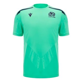 2024-2025 Scotland Rugby Poly Training Shirt (Green) - Kids