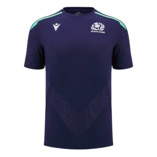 2024-2025 Scotland Rugby Poly Training Shirt (Navy)