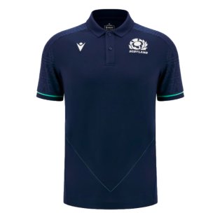 2024-2025 Scotland Rugby RGB Fit Travel Poly Polo Shirt (Navy)