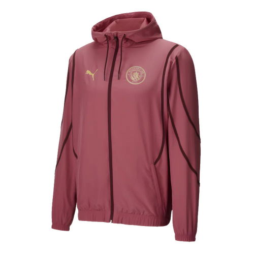 2024-2025 Man City Prematch Woven Jacket (Dusty Orchid)