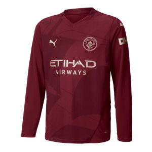 2024-2025 Man City Third Long Sleeve Shirt (Kids) (Nico 14)