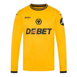 2024-2025 Wolves Long Sleeve Home Shirt (Agbadou 12)