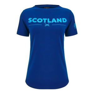 2024-2025 Scotland Rugby Leisure Cotton T-Shirt (Navy) - Womens