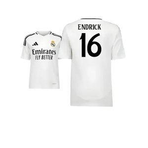 2024-2025 Real Madrid Home Youth Kit (Endrick 16)