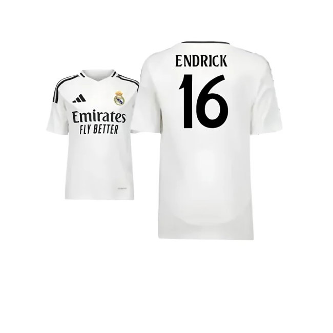 2024-2025 Real Madrid Home Youth Kit (Endrick 16)