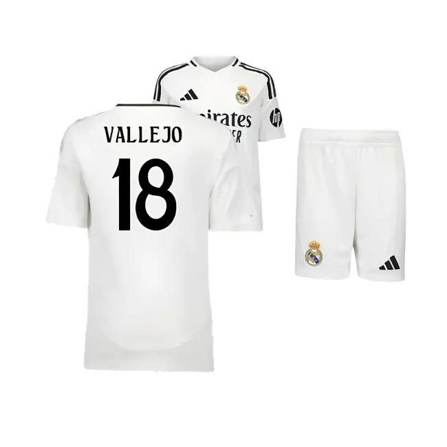 2024-2025 Real Madrid Home Youth Kit (Vallejo 18)
