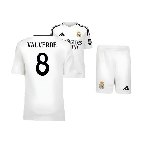 2024-2025 Real Madrid Home Youth Kit (Valverde 8)