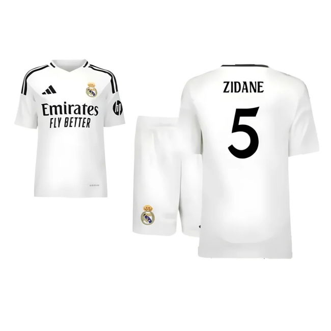 2024-2025 Real Madrid Home Youth Kit (Zidane 5)