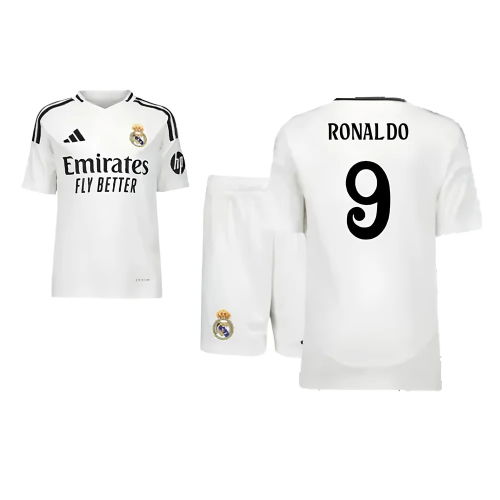 2024-2025 Real Madrid Home Youth Kit (Ronaldo 9)