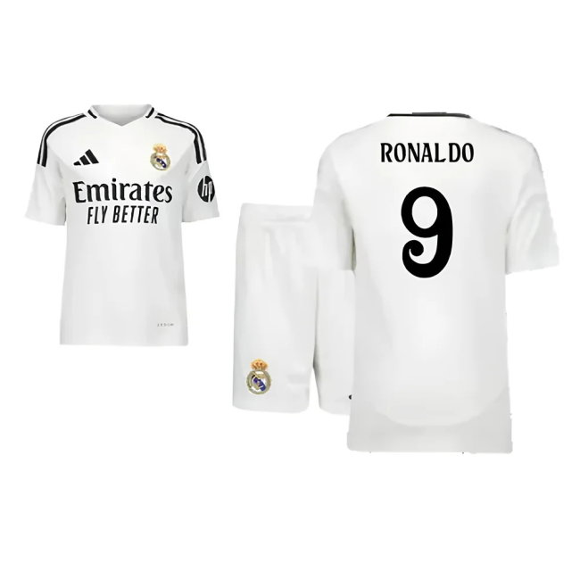 2024-2025 Real Madrid Home Youth Kit (Ronaldo 9)