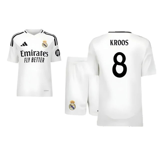 2024-2025 Real Madrid Home Youth Kit (Kroos 8)