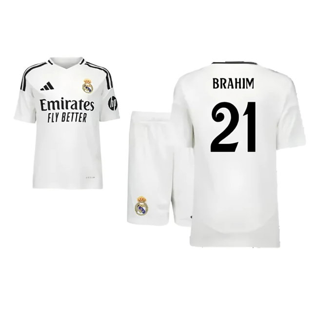 2024-2025 Real Madrid Home Youth Kit (Brahim 21)