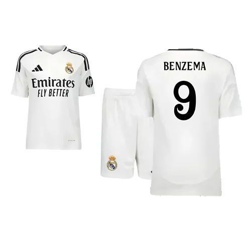 2024-2025 Real Madrid Home Youth Kit (Benzema 9)