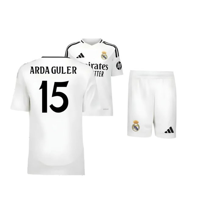2024-2025 Real Madrid Home Youth Kit (Arda Guler 15)