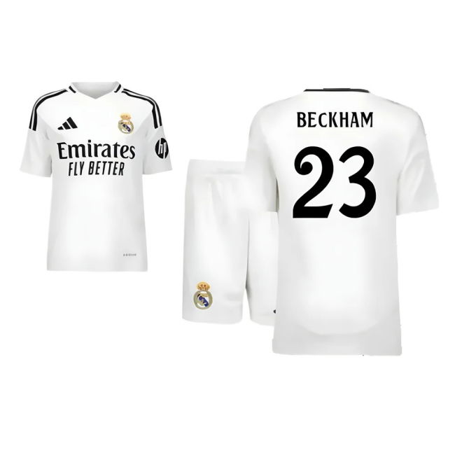 2024-2025 Real Madrid Home Youth Kit (Beckham 23)