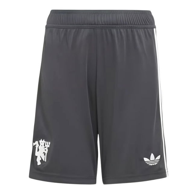 2024-2025 Man Utd Third Shorts (Carbon) - Kids