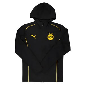 2024-2025 Borussia Dortmund Casuals Hooded Jacket (Black)