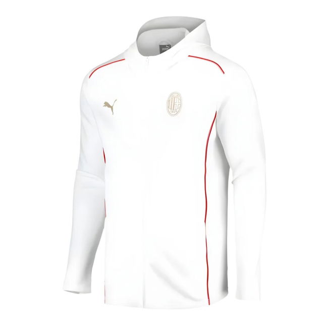 2024-2025 AC Milan Casuals Hooded Jacket (White)
