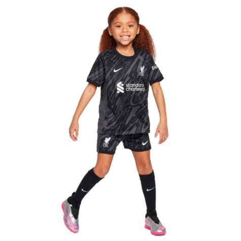 2024 2025 Liverpool Goalkeeper Mini Kit Black FN9204 061 Uksoccershop