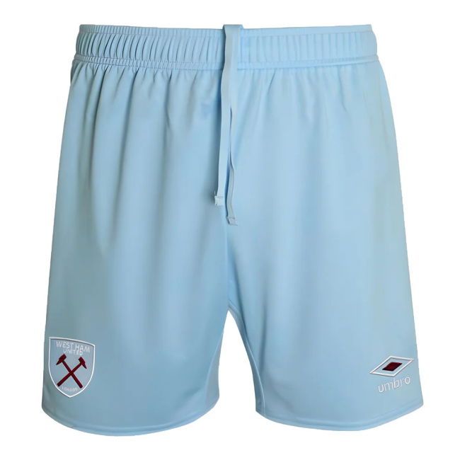 2024-2025 West Ham Home Change Shorts (Sky Blue) - Kids