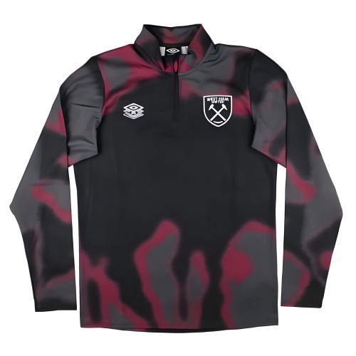 2024-2025 West Ham Warm Up Mid Layer (Black)