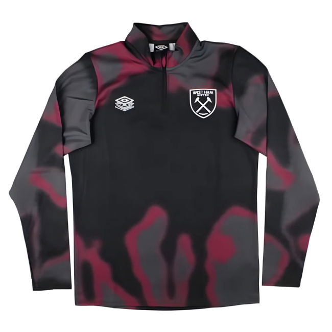 2024-2025 West Ham Warm Up Mid Layer (Black)