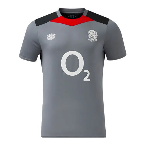 2024-2025 England Rugby Gym Tee (Grey) - Kids