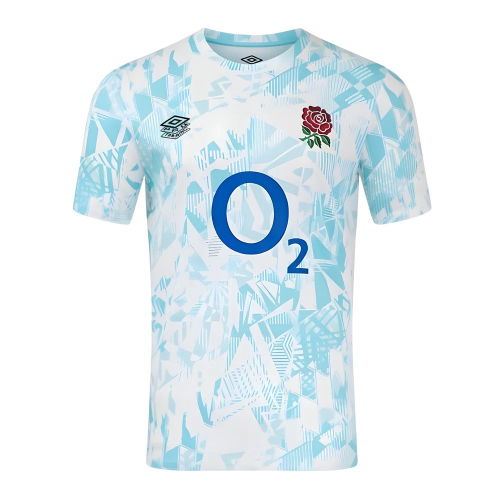 2024-2025 England Rugby Warm Up Jersey (White) - Kids
