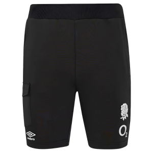 2024-2025 England Rugby Knit Shorts (Black)