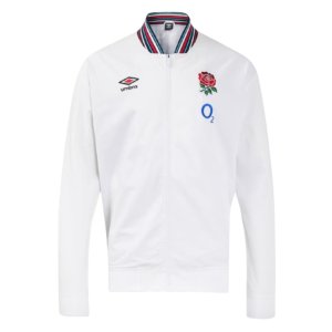 2024-2025 England Rugby Anthem Jacket O2 (White) - Womens