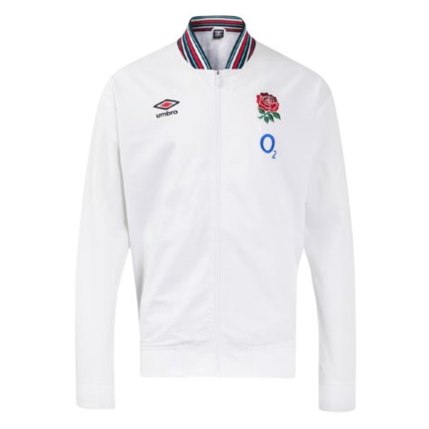 2024-2025 England Rugby Anthem Jacket O2 (White) - Womens