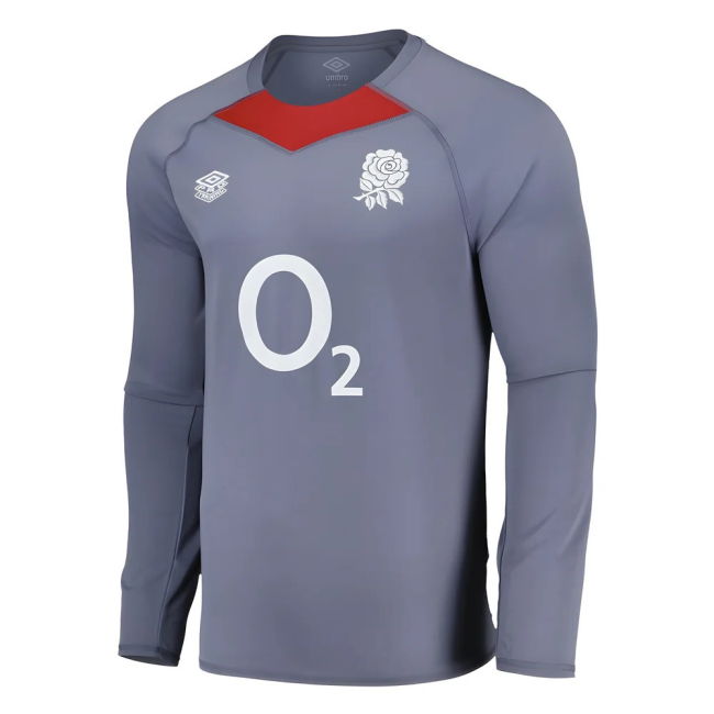 2024-2025 England Rugby LS Relaxed Training Jersey O2 (Grey)