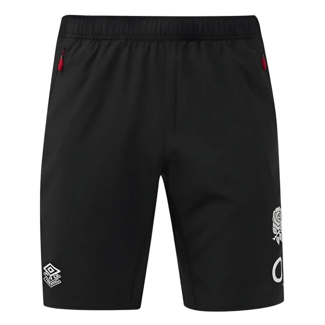 2024-2025 England Rugby Gym Shorts O2 (Black)