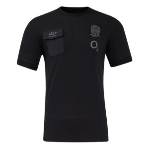 2024-2025 England Rugby Presentation Tee O2 (Black)