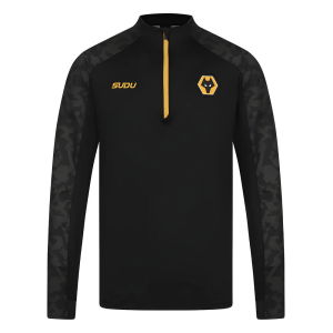 2024-2025 Wolves Pre Match 1/4 Zip Top (Black)